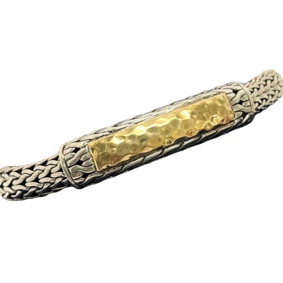 John Hardy Gold and Silver Palu ID Bracelet - Picture 1 of 6